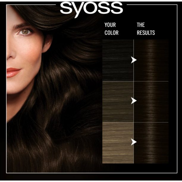 Syoss Oleo Intense перманентната боя за коса с олио цвят 2-10 Black brown 1 бр. на ниска цена