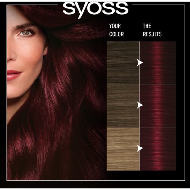 Syoss Oleo Intense перманентната боя за коса с олио цвят 4-23 Burgundy Red 1 бр. на ниска цена