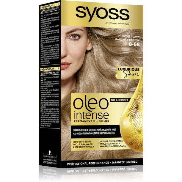 Syoss Oleo Intense перманентната боя за коса с олио цвят 8-68 Pale Sand 1 бр. на ниска цена