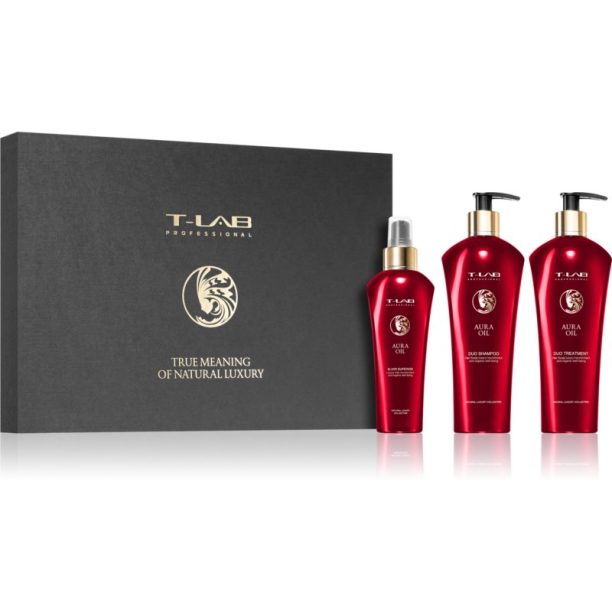 T-LAB Professional Aura Oil подаръчен комплект (за подхранване и блясък)