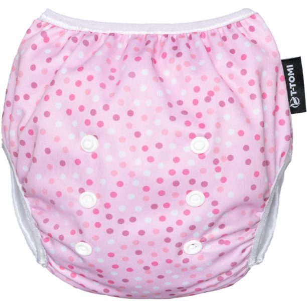 T-TOMI Diaper Swimwear Pink Dots пелени бански