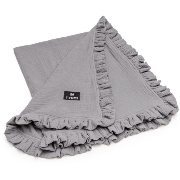 T-TOMI Muslin Blanket одеяло Grey 80 x 100 cm 1 бр.