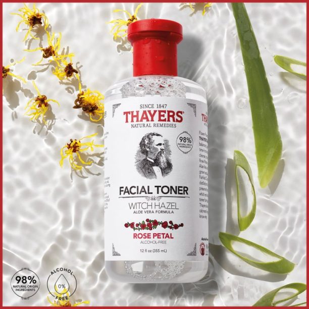 Thayers Rose Petal Facial Toner успокояващ тоник за лице без алкохол 355 мл. купи на топ цена