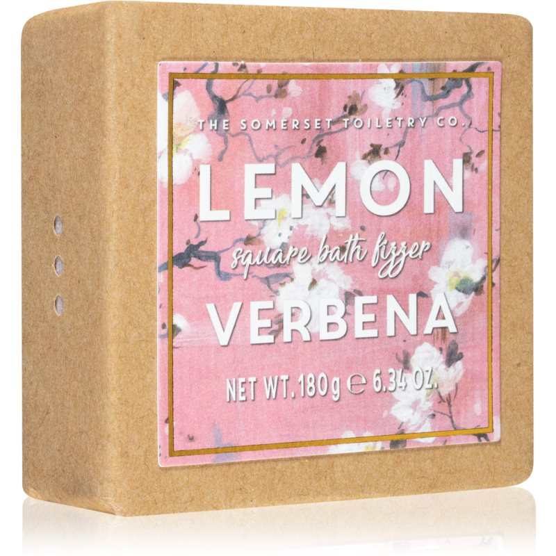 The Somerset Toiletry Co. Square Bath Fizzer ефервесцентни таблетки за вана Lemon & Verbena 180 гр.