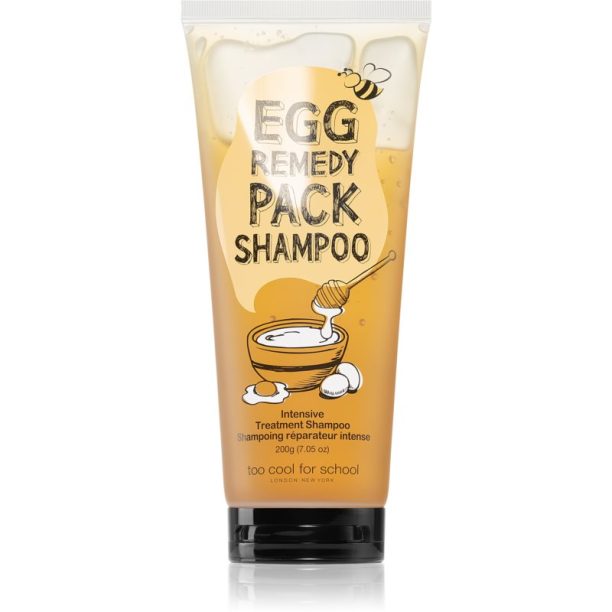 Too Cool For School Egg Remedy Pack Shampoo възстановяващ шампоан за суха и увредена коса 200 гр.