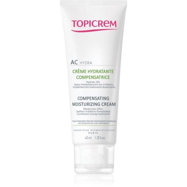 Topicrem AC Compensating Moisturizing Cream хидратиращ крем  за мазна кожа склонна към акне 40 мл.