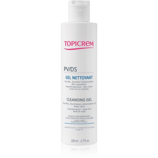 Topicrem PV/DS  Cleansing Gel душ гел за тяло и скалп 200 мл.