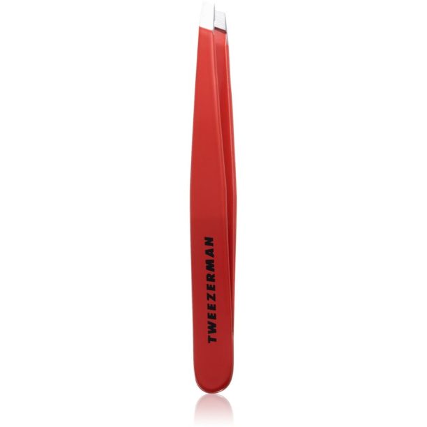 Tweezerman Studio Collection пинсета със скосен връх Signature Red 1 бр. на ниска цена