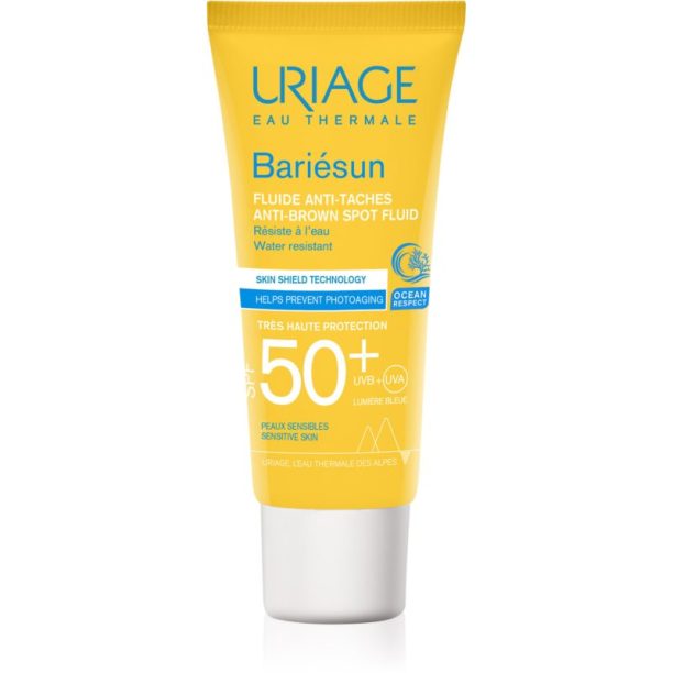 Uriage Bariésun Anti-Brown Spot Fluid SPF 50+ защитен флуид с висока UV защита 40 мл.