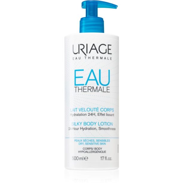 Uriage Eau Thermale Silky Body Lotion копринен лосион за тяло за суха и чувствителна кожа 500 мл.