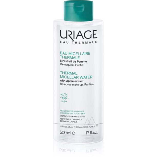 Uriage Hygiène Thermal Micellar Water - Combination to Oily Skin мицеларна почистваща вода за комбинирана към мазна кожа 500 мл.