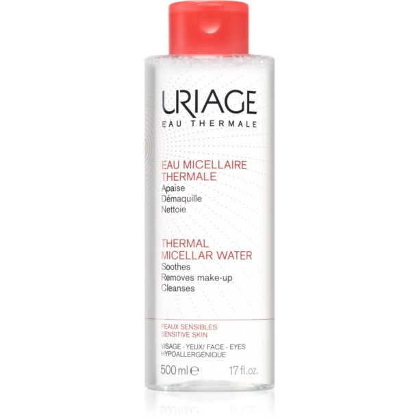 Uriage Hygiène Thermal Micellar Water - Sensitive Skin мицеларна почистваща вода за чувствителна кожа на лицето 500 мл.