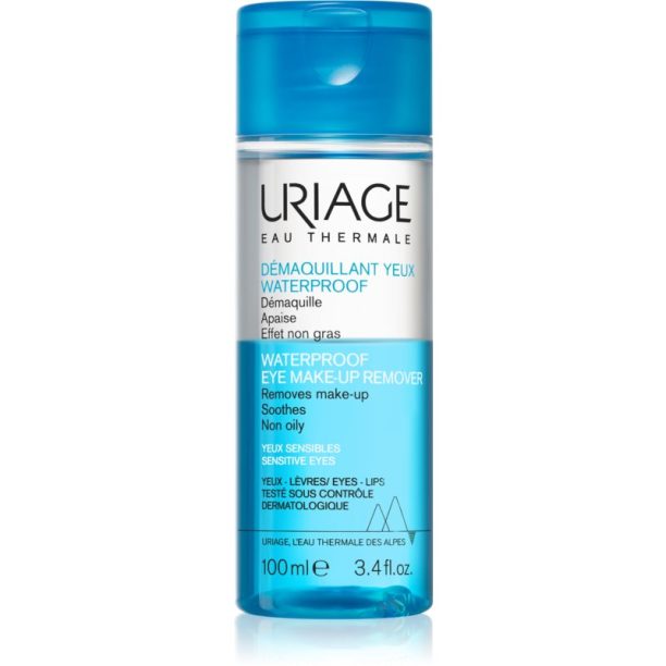 Uriage Hygiène Waterproof Eye Make-up Remover за отстраняване на водоустойчив грим за чувствителни очи 100 мл.