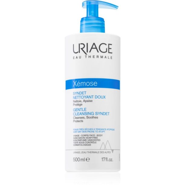 Uriage Xémose Gentle Cleansing Syndet нежно почистващ гел крем за суха към атопична кожа 500 мл.