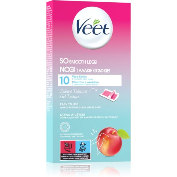 Veet So Smooth Nectarine восъчни ленти за епилация 10 бр.