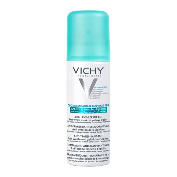 Vichy Deodorant 48h антиперспирант-спрей срещу бели и жълти петна 125 мл.