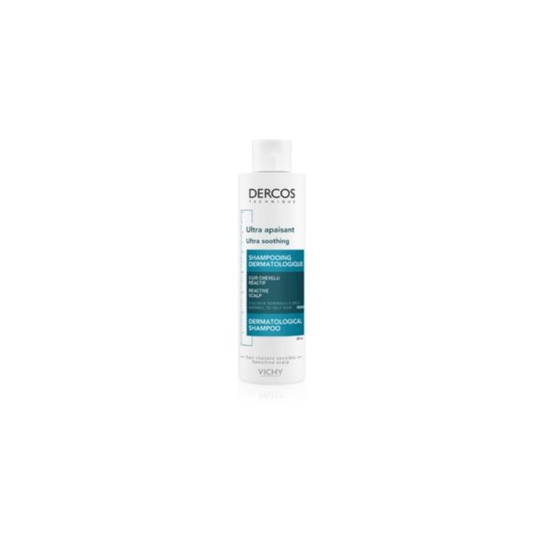 Vichy Dercos Ultra Soothing ултрауспокояващ шампоан за нормална към мазна коса и чувствителен скалп 200 мл.