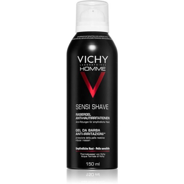 Vichy Homme Anti-Irritation гел за бръснене за чувствителна и раздразнена кожа 150 мл.