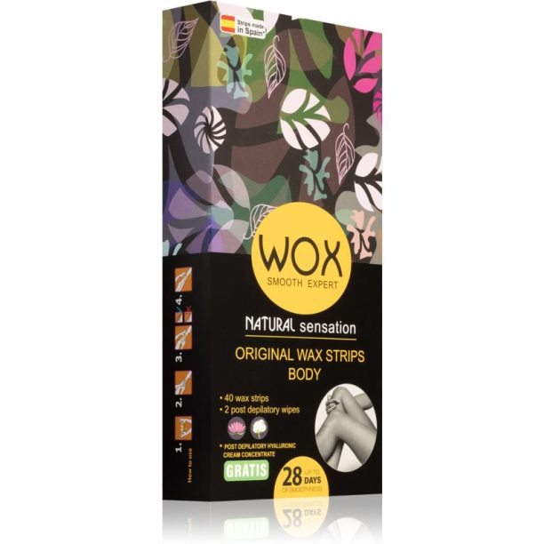 WOX Natural Sensation восъчни ленти за епилация за тяло 40 бр.