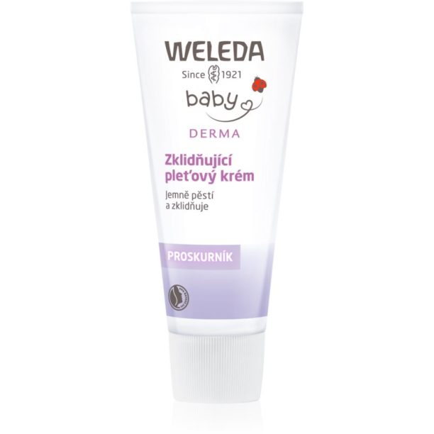 Weleda Baby Derma успокояващ крем за лице за деца 50 мл.