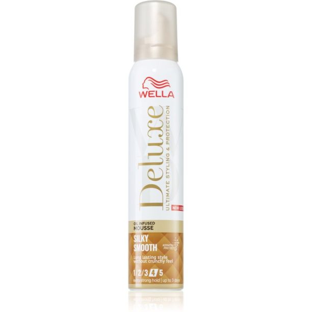 Wella Deluxe Silky Smooth пяна втвърдител с подхранващ ефект 200 мл.