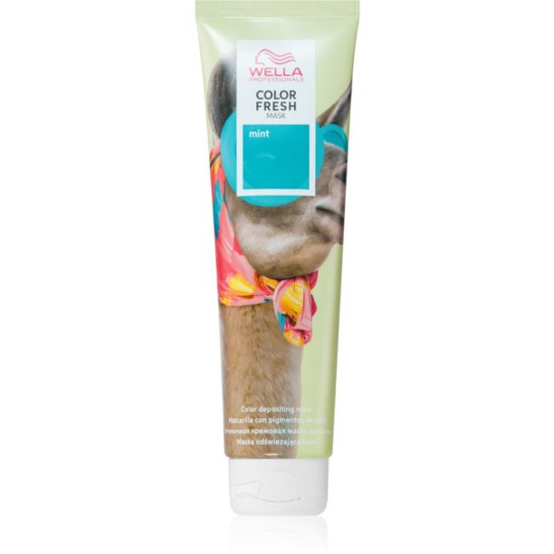 Wella Professionals Color Fresh Интензивна възстановяваща цветна маска Mint 150 мл. на ниска цена