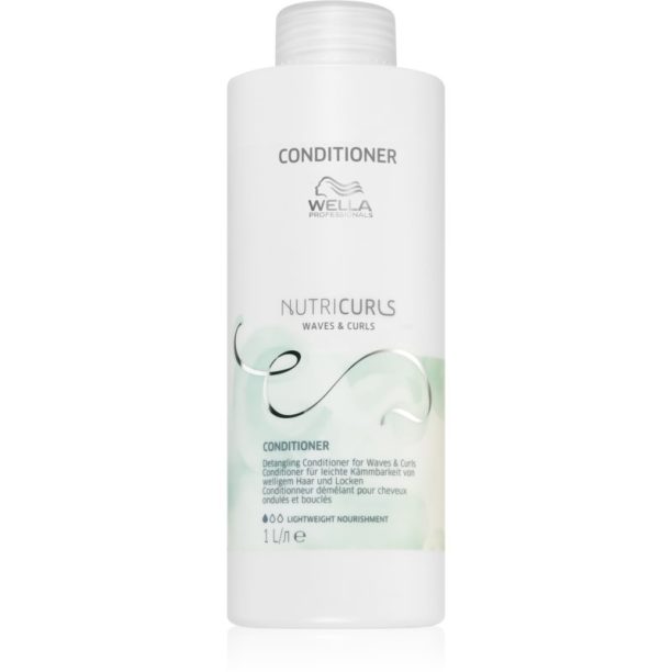 Wella Professionals Nutricurls Waves & Curls подхранващ балсам за по-лесно разресване на косата 1000 мл.