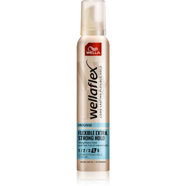 Wella Wellaflex Flexible Extra Strong пяна втвърдител с екстра силна фиксация 200 мл.