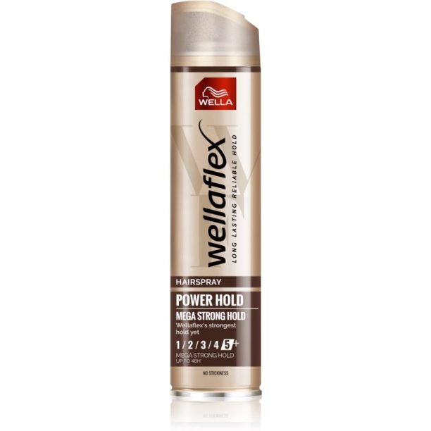 Wella Wellaflex Power Hold Form & Finish лак за коса с екстра силна фиксация за естествена фиксация 250 мл.