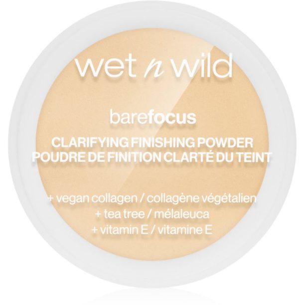 Wet n Wild Bare Focus Clarifying Finishing Powder матираща пудра цвят Fair/Light 7