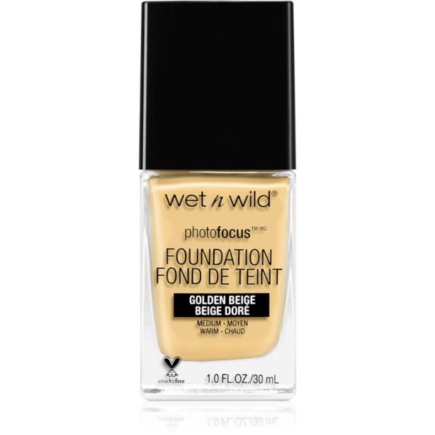 Wet n Wild Photo Focus матиращ флуид фон дьо тен цвят Golden Beige 30 мл.