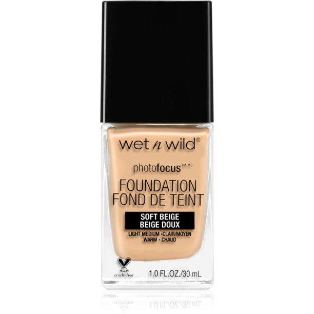 Wet n Wild Photo Focus матиращ флуид фон дьо тен цвят Soft Beige 30 мл.