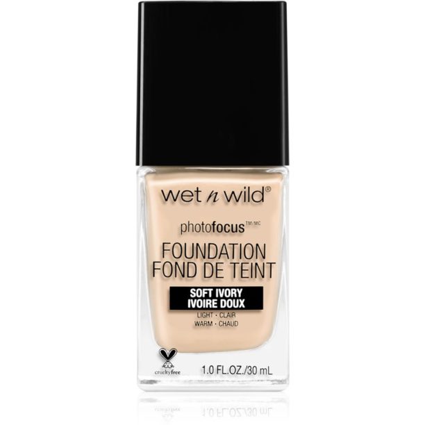 Wet n Wild Photo Focus матиращ флуид фон дьо тен цвят Soft Ivory 30 мл.