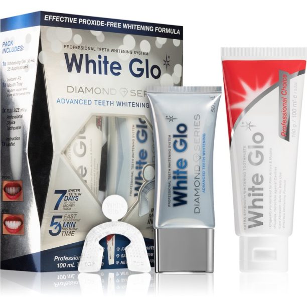 White Glo Diamond Series комплект за избелване на зъби