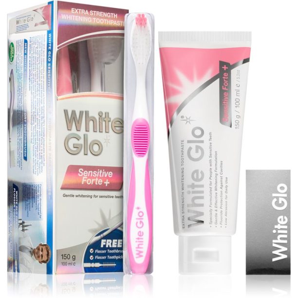 White Glo Sensitive Forte Комплект за дентална грижа