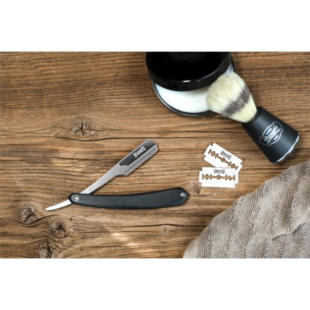 Wilkinson Sword Premium Collection Cut Throat класическа самобръсначка + ножчета за бръснене 5 бр. 1 бр. купи на топ цена