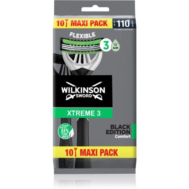 Wilkinson Sword Xtreme 3 Black Edition самобръсначки за еднократна употреба 10 бр.