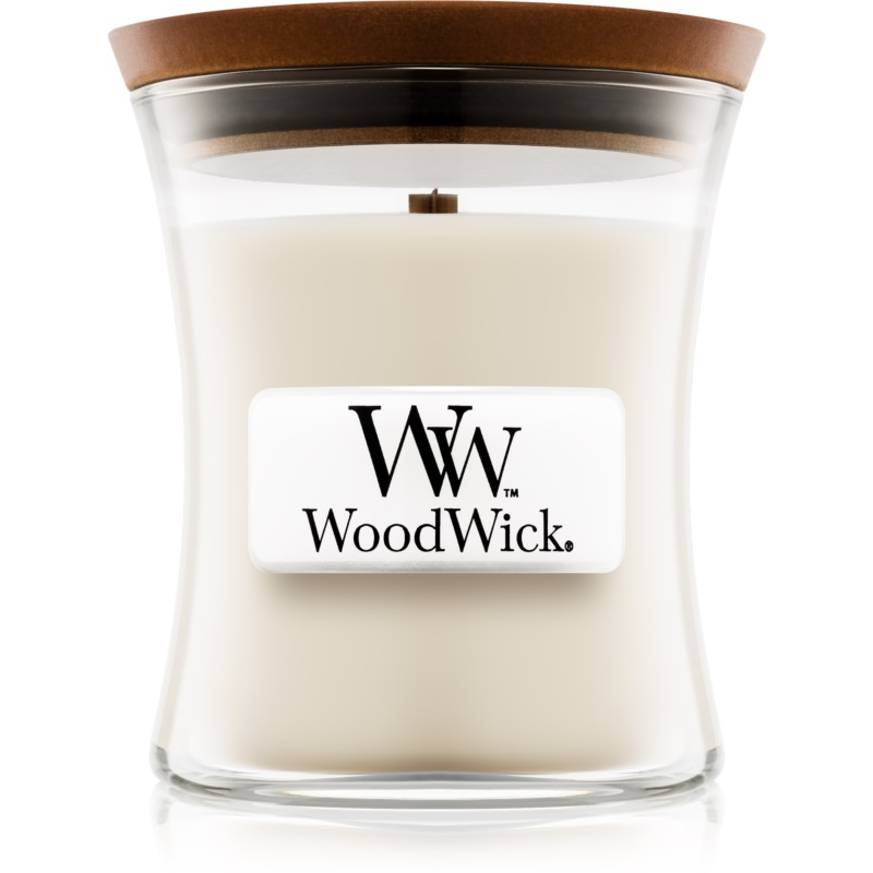 Woodwick Island Coconut ароматна свещ  с дървен фитил 85 гр.