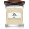 Woodwick White Teak ароматна свещ  с дървен фитил 85 гр.