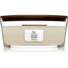 Woodwick White Teak ароматна свещ  с дървен фитил (hearthwick) 453.6 гр.