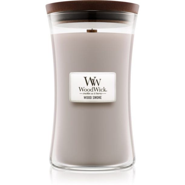 Woodwick Wood Smoke ароматна свещ  с дървен фитил 609.5 гр.