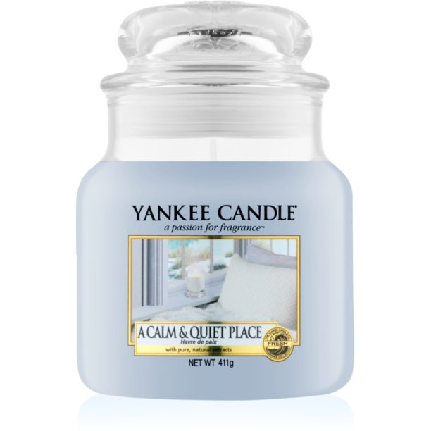 Yankee Candle A Calm & Quiet Place ароматна свещ Classic голяма 411 гр.