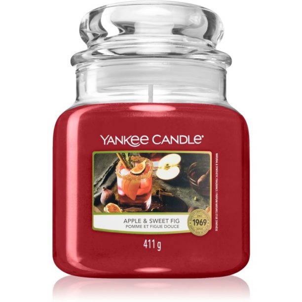 Yankee Candle Apple & Sweet Fig ароматна свещ 411 гр.