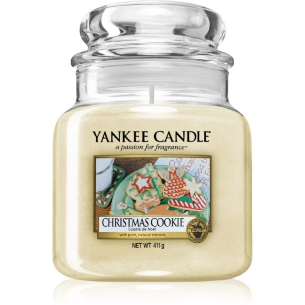 Yankee Candle Christmas Cookie ароматна свещ Classic средна 411 гр.