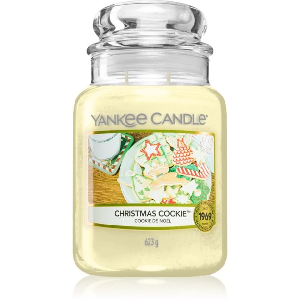 Yankee Candle Christmas Cookie ароматна свещ Classic средна 623 гр.