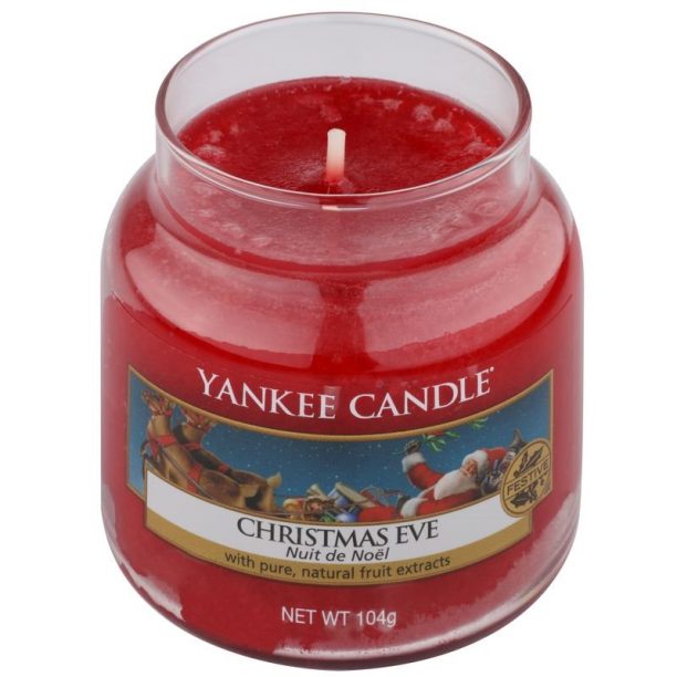 Yankee Candle Christmas Eve ароматна свещ Classic средна 104 гр. на ниска цена