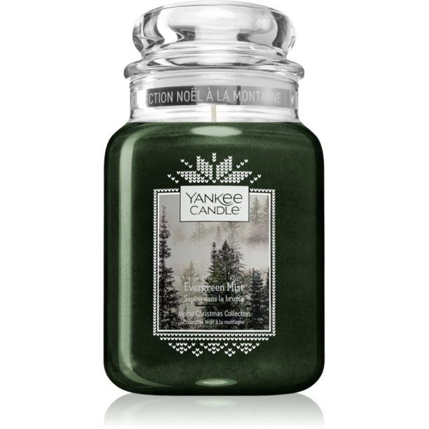 Yankee Candle Evergreen Mist ароматна свещ Classic малка 623 гр.