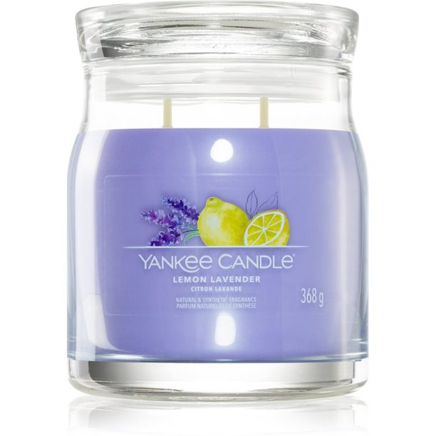 Yankee Candle Lemon Lavender ароматна свещ Signature 368 гр.