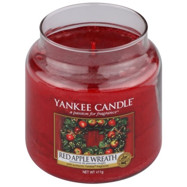 Yankee Candle Red Apple Wreath ароматна свещ 411 гр. на ниска цена