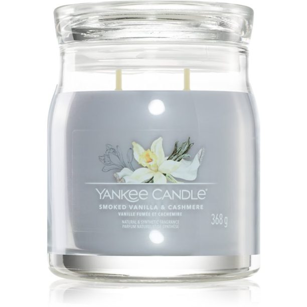 Yankee Candle Smoked Vanilla & Cashmere ароматна свещ 368 гр.